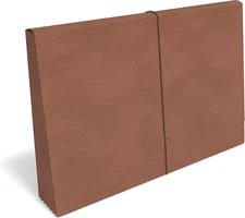 Expanding Wallet, Elastic Closure, Legal Size, Brown, 20/Carton (ST422618-CC VS)