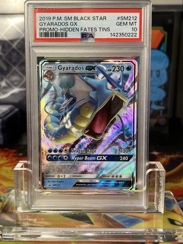 Pokémon PSA 10 Gyarados GX Hidden Fates Black Star Promo Sm212