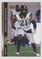 2021 Upper Deck CFL Gold 43/50 Simoni Lawrence #168 n1u