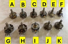 G4: Assorted New and Used 1 Turn Adjustment Linear 2 Watt Potentiometers