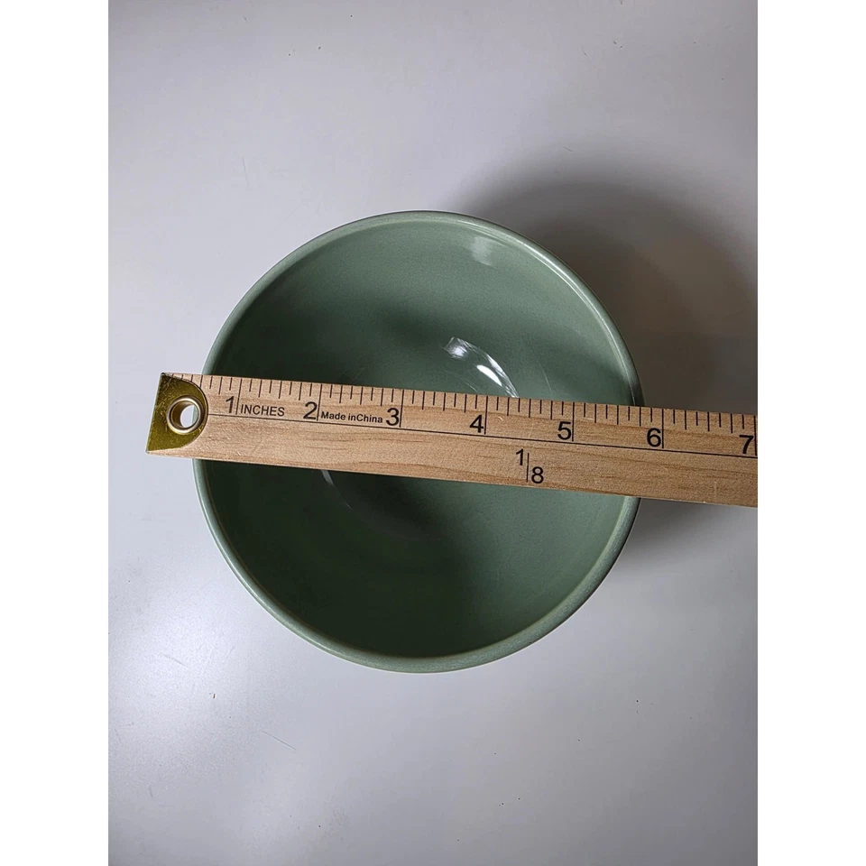 PIER 1 Essentials anéis em relevo verde 5,5" tigela pequena de cereais conjunto de 2 - Imagem 4 de 4