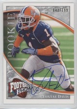 2009 Upper Deck Football Heroes Rookie Silver 43/199 Vontae Davis #172 Auto 2rz