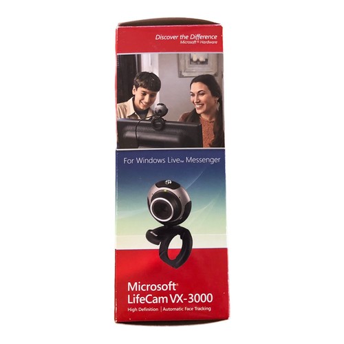 Microsoft LifeCam VX-3000 Model 1076 Windows Live Call Button Auto Face Tracking - Picture 5 of 6