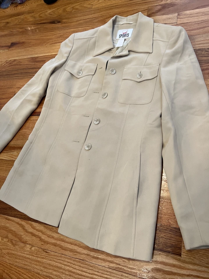 Blazer Mondi Sports Vintage Tostado Talla 38 Poliéster Foto 2 de 4