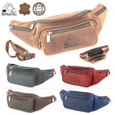 Bauchtasche ECHTES BÜFFELLEDER Gürteltasche Hüfttasche Umhängetasche Cross Bag