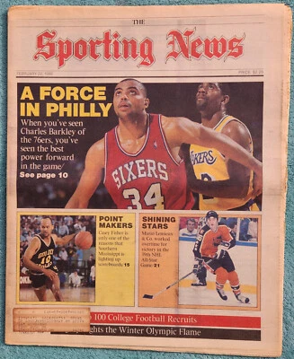 Charles Barkley A Force In Philly 1988 Sporting News Full Issue 48 Pages - Image 1 of 4