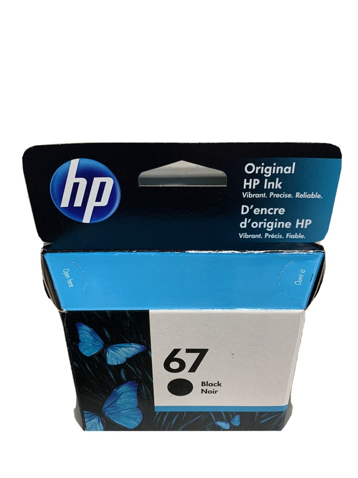 Genuine HP 67 Standard Capacity Black Printer Cartridge OEM Authentic 07/22