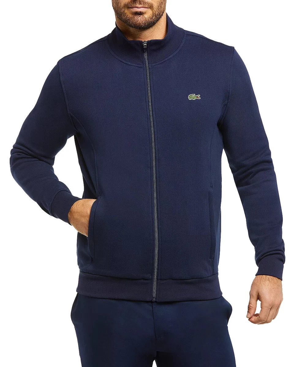 Mens Navy Blue Cotton Fleece Full Zip Sweatshirt, XXXL FR 8 3472-9 | eBay