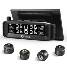 Tymate TM8 Tire Pressure Monitoring System Wireless Solar TPMS with 4 Externa