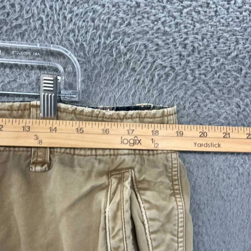 Pantalones Cortos Carga American Eagle Para Hombres 36 Tostados Sueltos Y2K Envejecidos Senderismo Pesca * Foto 3 de 4
