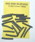 Rig End Sleeves to Suit 0.5mm Tubing Black, average contents 20 - carp coarse