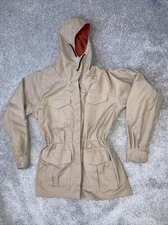 Vintage Frostline Kit Parka Tan Womens Hooded Coat Jacket