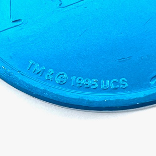 Vintage 1995 Apollo 13 A13 POG Slammer Blue Aluminum Game Piece - Picture 2 of 6