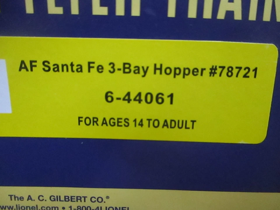 American Flyer 6-44061 Santa Fe 3 Bay Hopper #78721 全新带盒 — 第 4/4 张图片