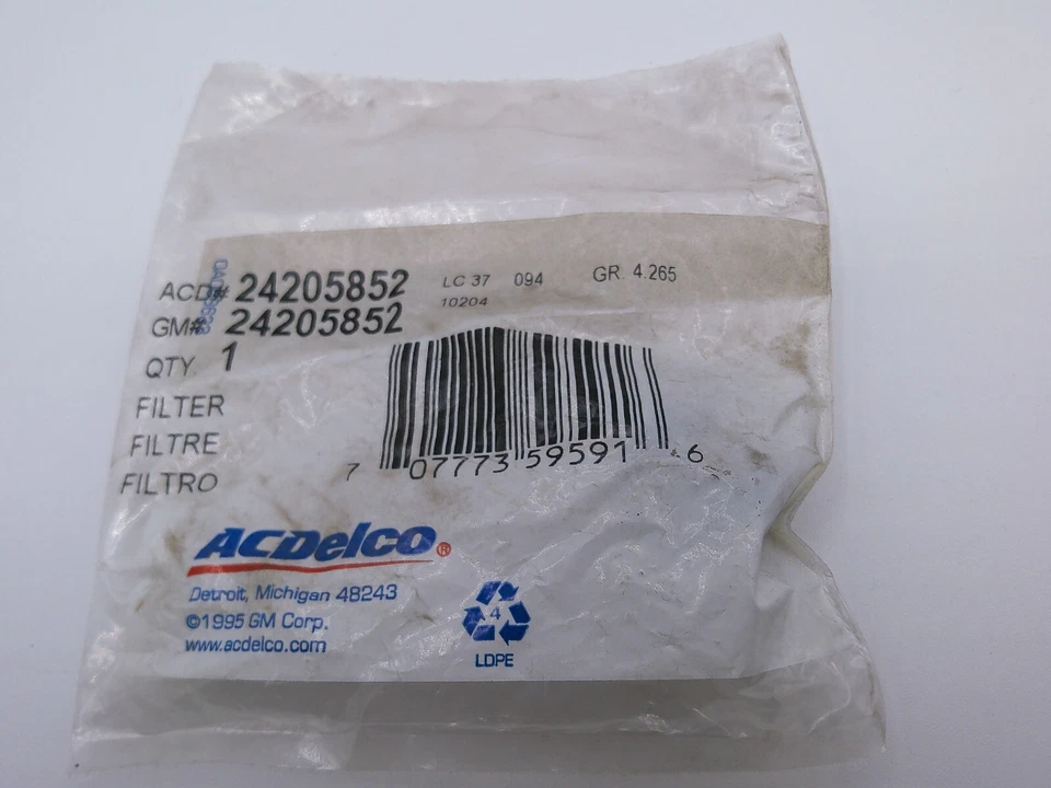 Filtro de transmisión automática genuino GM OEM24205852 AC Delco | OS2-03-B Foto 2 de 3