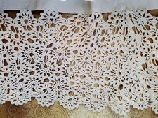 Antique Vintage Early Skirt Petticoat Lace 1/2 Slip A40