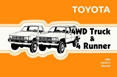 Automobilia 1989 Toyota 4WD Truck Owners Manual User Guide Reference