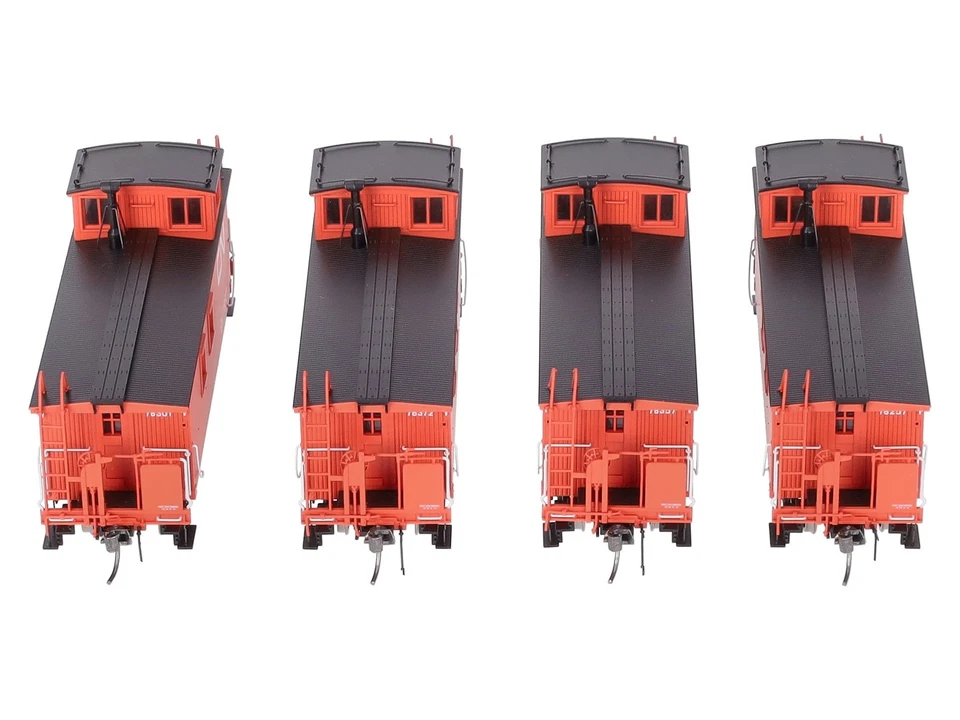 True Line Trains 301206 HO CN Offset-Cupola Wood Van (Caboose) (Set of 4) LN/Box - Image 2 of 4