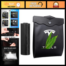 Waterproof Trash Can for Tesla Model 3 Y X S - Magnetic Closure, 2.5 Gallon Orga