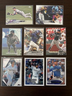 Carlos Gonzalez Baseball Card Lot - 8 Cards