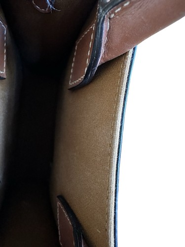 CELINE Mini Triomphe Vertical Cabas Satchel Canvas Cross Body Handbag Like New - Picture 8 of 16