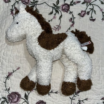 DOUGLAS BEDTIME BUDDY ￼Plush Brown Spotted Horse 9'' Brown and White W/tag #38