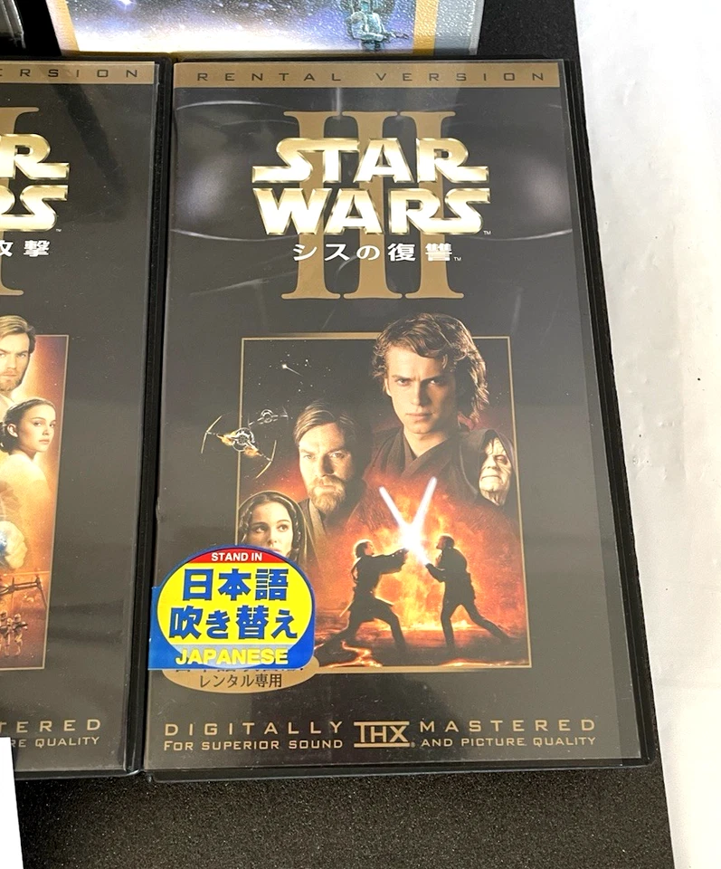 STAR WARS 5 Set Rare VHS Tape EP 3 Revenge of the sith EpⅠ-Ⅲ , EpⅤ-Ⅵ with Boxed Foto 4 de 4