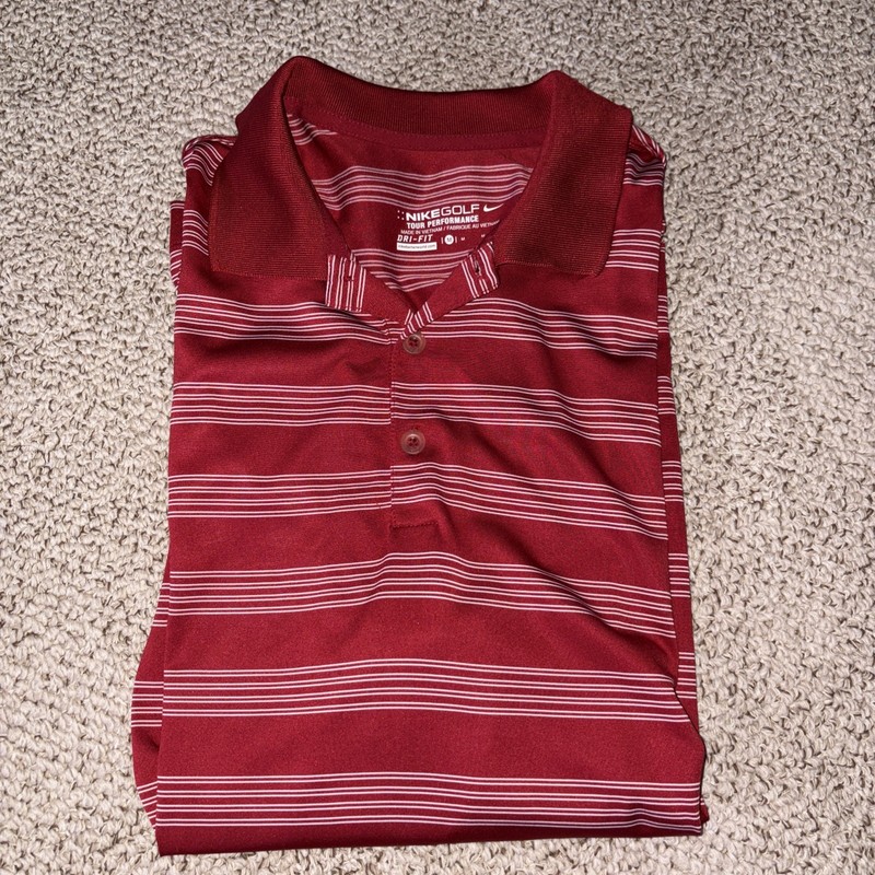 Nike Golf Polo Short Sleeve Shirt Tour Performance Dri-Fit