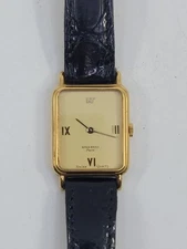 Vintage Nina Ricci Swiss Quartz Womens Watch Crocodile Leather Band Need Battery