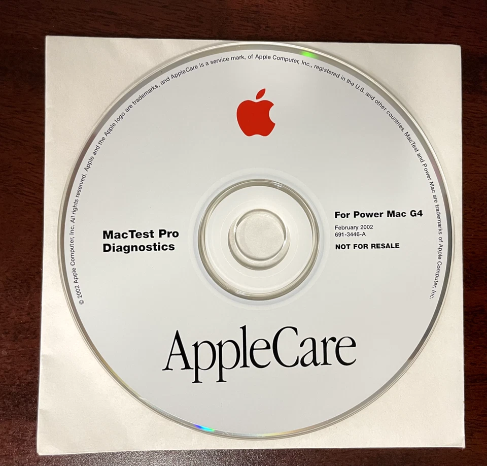 Apple Computer MacTest Pro Diagnostics for Power Mac G4 CD Feb-2002 691-3446-A - Image 2 of 2