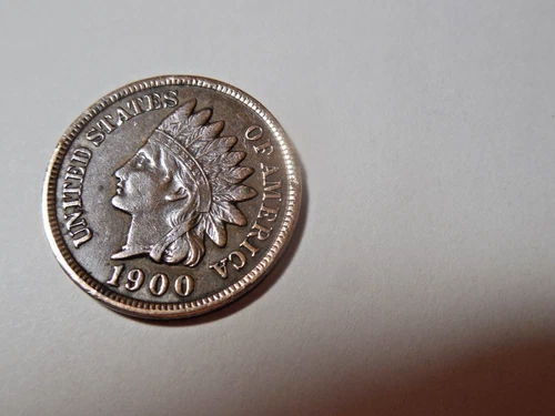 1900 Indian Head Penny in about XF condition.  Liberty, great rim, diamonds.