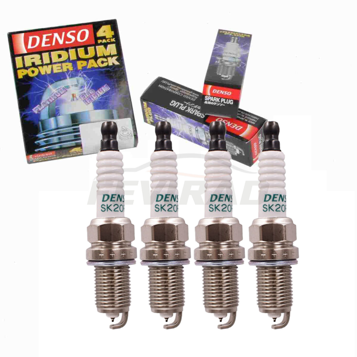 4pcs IRIDIUM SPARK PLUG   GENUINE OEM DENSO  4 Cylinder L6 Set
