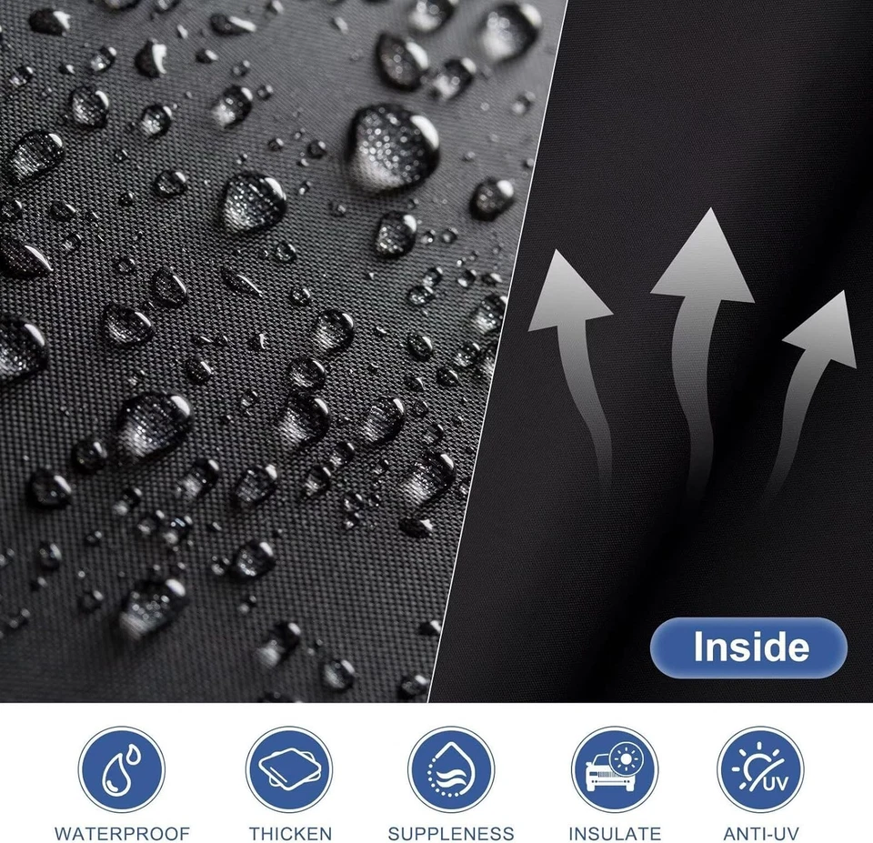 Car Cover Fit For Audi Q7/SQ7 2007-2025 Waterproof All Weather with Door Zipper Foto 2 de 4