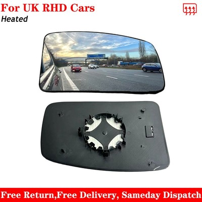 For Nissan Interstar 2002-2009 Heated Wing Mirror Glass Left Passenger Side