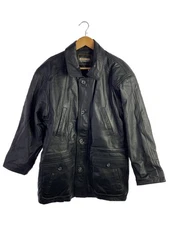 Modern Basic/Leather Jacket Blouson/M/Leather/Black 3612