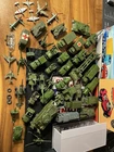 Vintage Dinky Toys Supertoys Military Super Lot tanks jeeps cannons  50+ peices