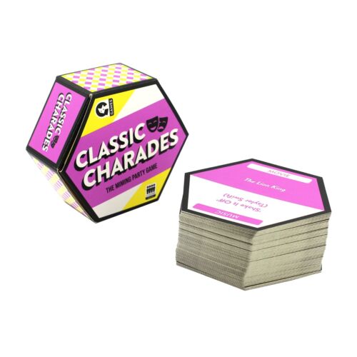 Classic Charades 2024 Travel Sized Party Game - Tv, Movie, Music &Wild