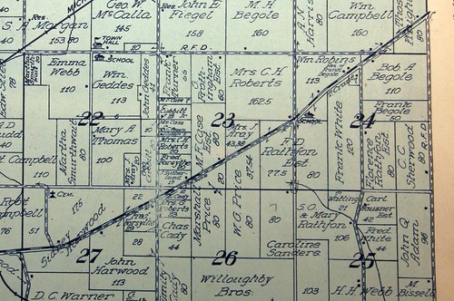 1915 Plat Map Pittsfield Township Washtenaw County Michigan Ardmore Gardens - Picture 4 of 9