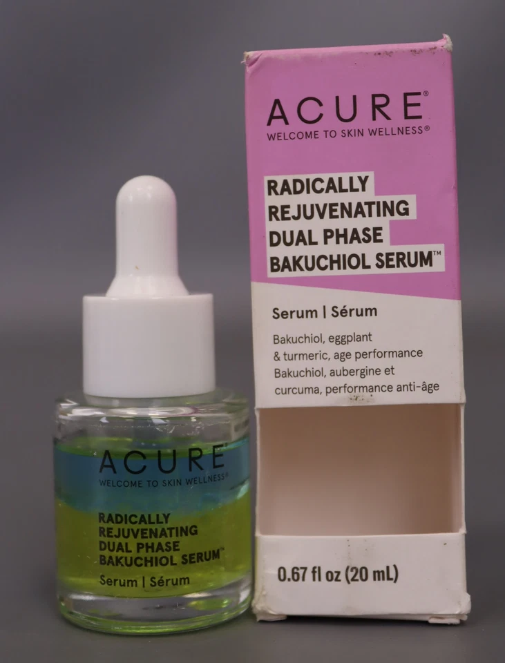 Acure Radically Rejuvenating Dual Phase Bakuchiol Serum, 100% Vegan 0.67 oz - Image 2 of 3