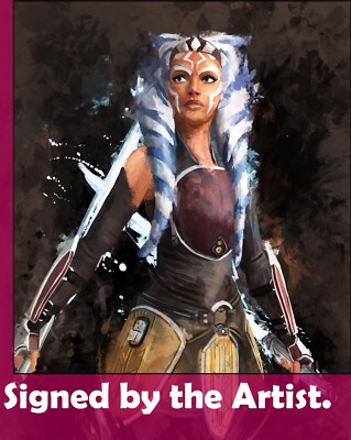 Ahsoka (I am no Jedi),  11x17, Star Wars art print signed by artist.