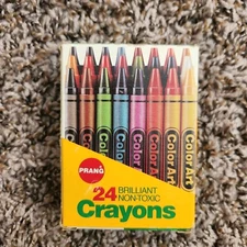 Vintage 1988 Prang Crayons Dixon Brilliant Non-Toxic 32248 Made in USA New