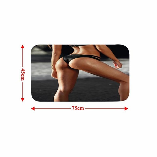 Sexy Lady Long Legs Shower Curtain Set Non-Slip Bathroom Mat Toilet Lid Cover - Picture 4 of 12