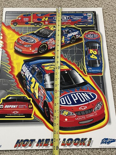 Jeff Gordon Hot New Look Dupont NASCAR Sam Bass 2001 Poster 18 x 24 1024 - Picture 5 of 7
