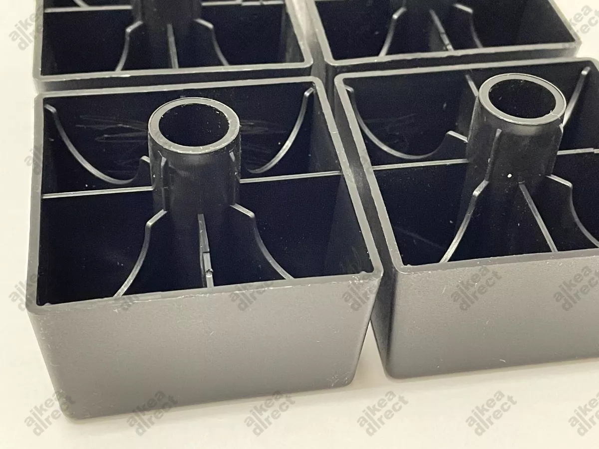Ikea Kivik replacement black plastic legs Part 121236 4 pack NEW