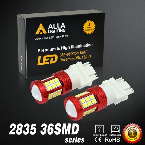 2x 3157 White LED Reverse Back up Light Bulb For 2007-2013 Chevy Silverado 1500 - Picture 5 of 8