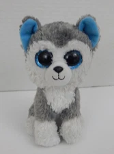 Ty * Beanie Boos ~ 'Slush' the Husky Dog * 2018 *NO Hang Tag *Tag Print is Faded