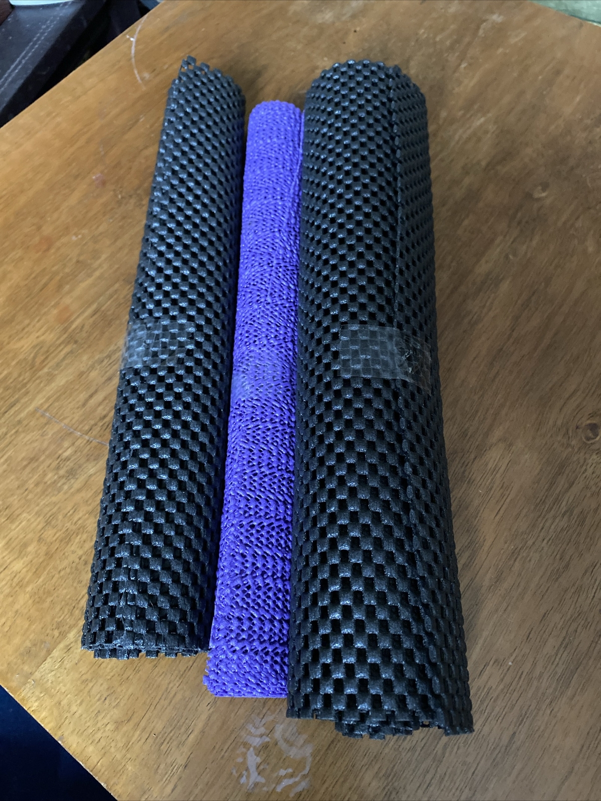 Non Slip Matting Roll 2xBlack/1xPurple Various Sizes Motorhome