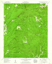 Grandfather Mountain NC Topographic Map 1960 USGS – Premium Matte Print – West