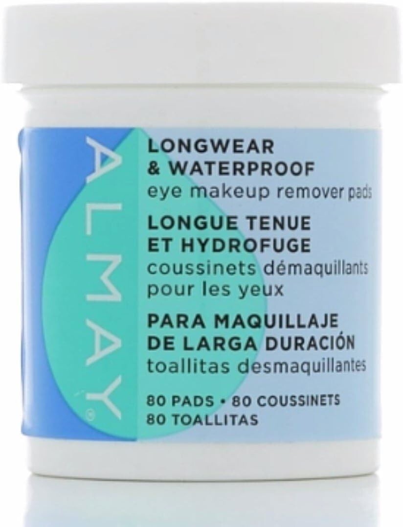 LOT OF 2 Almay Eye Makeup Remover Pads, Oil Free & Longwear/Waterproof