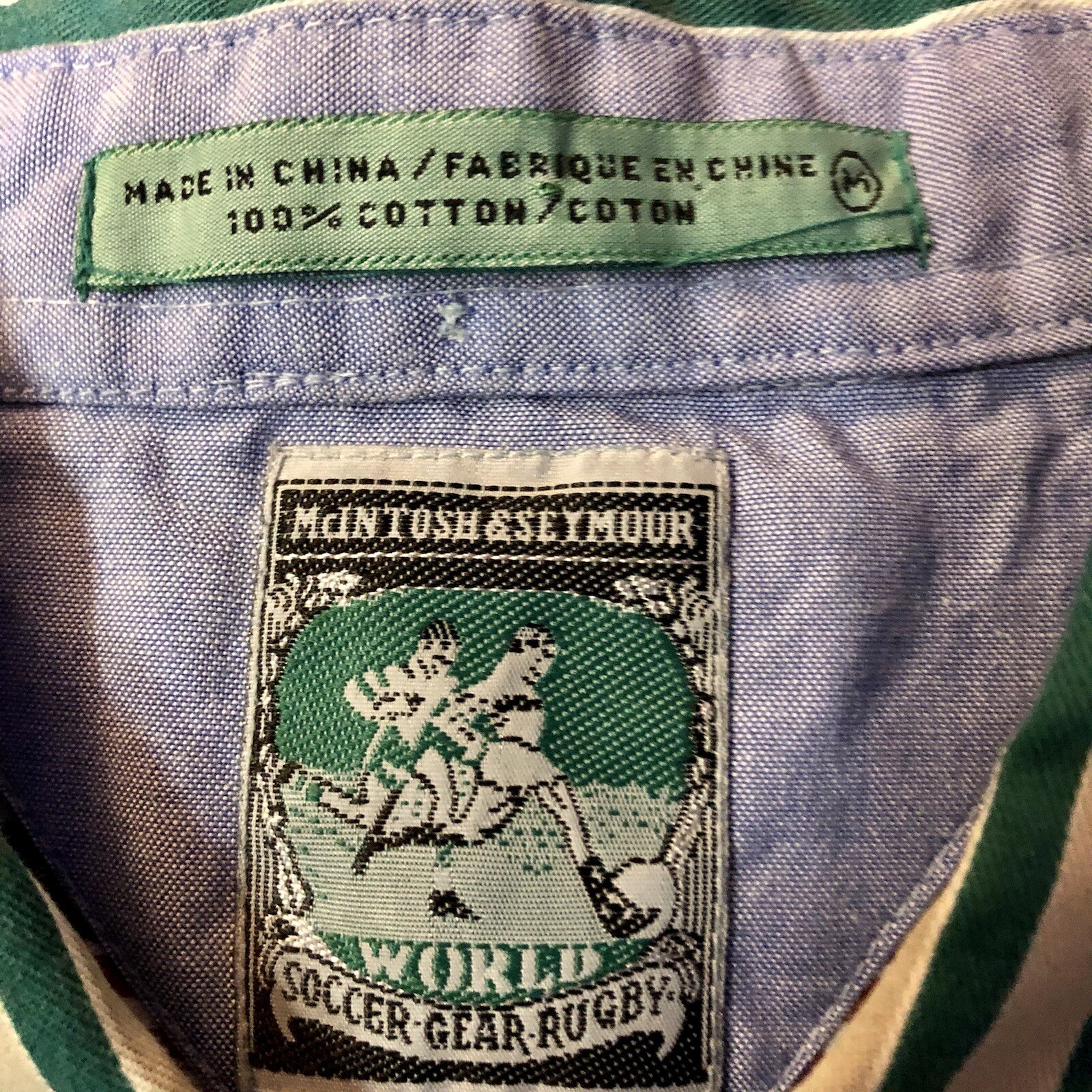 Vintage McIntosh & Seymour Rugby Shirt Mens M Used World Soccer Gear eBay